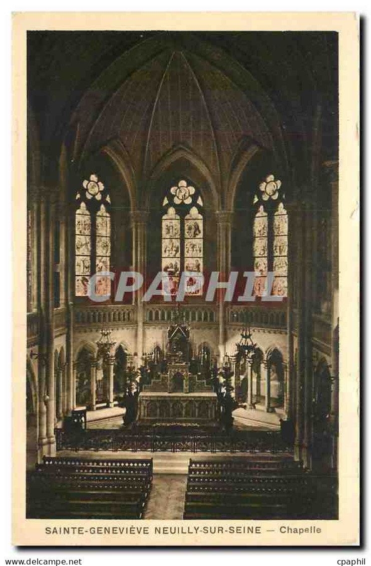 CPA Sainte Genevieve Neuilly sur Seine Chapelle