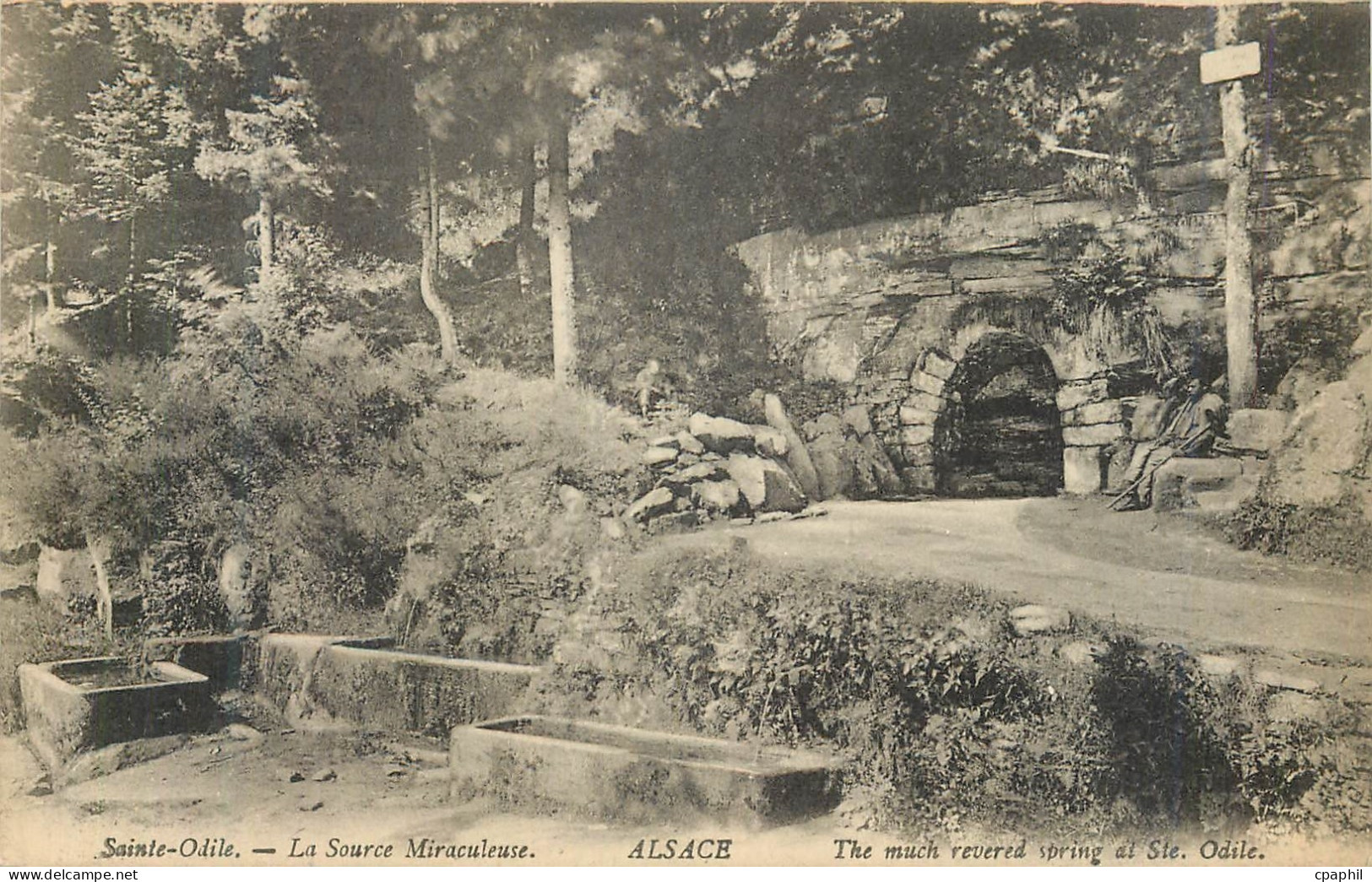 CPA Sainte Odile La Source Miraculeuse Alsace