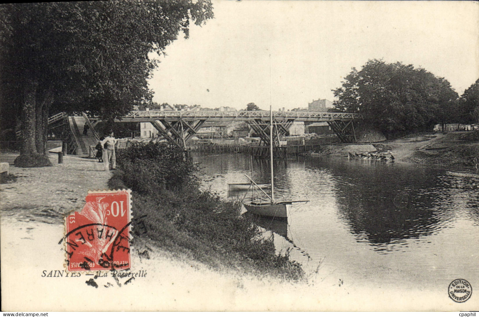 CPA Saintes La Paserelle