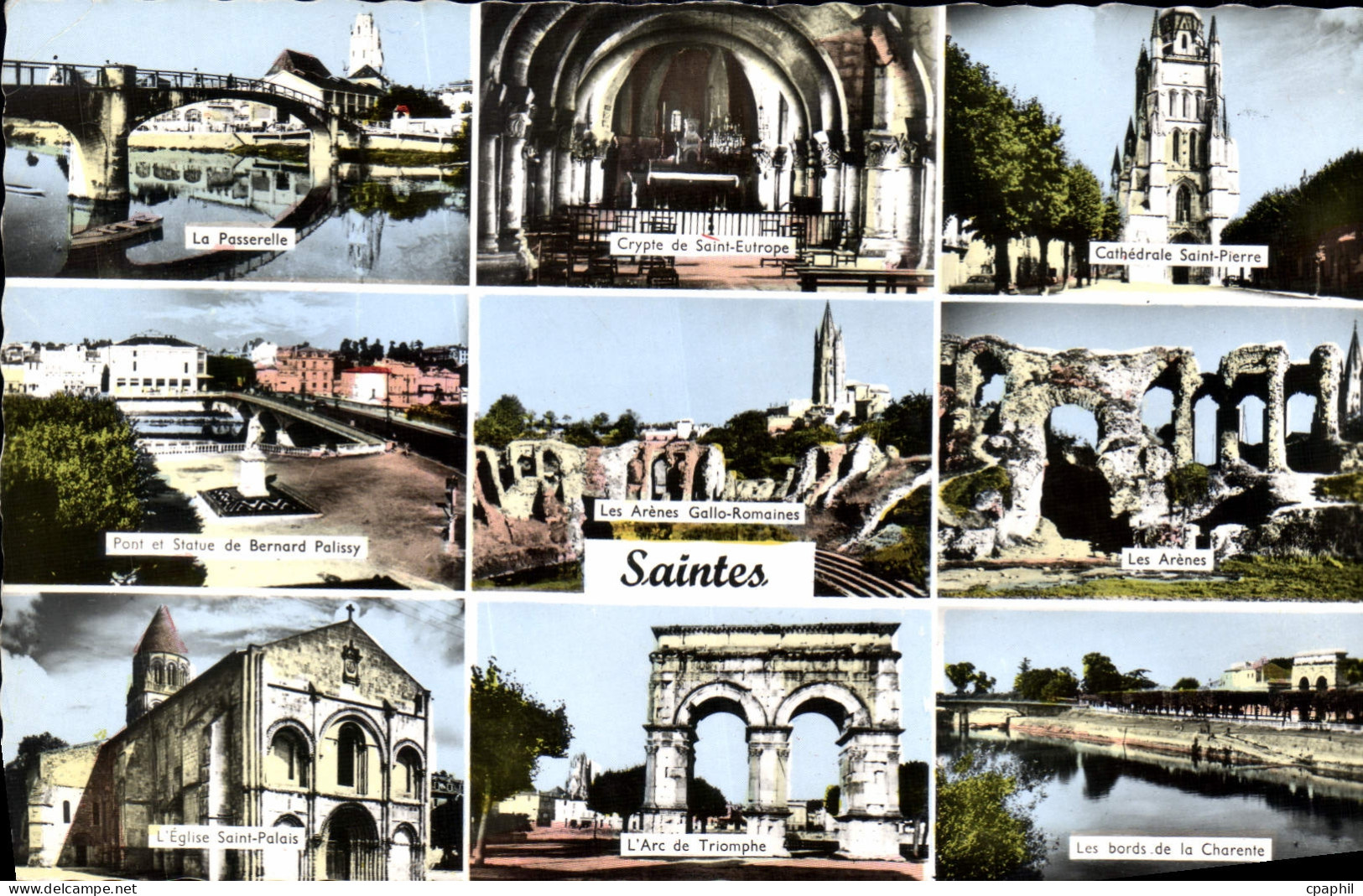 CPA Saintes La Passerelle