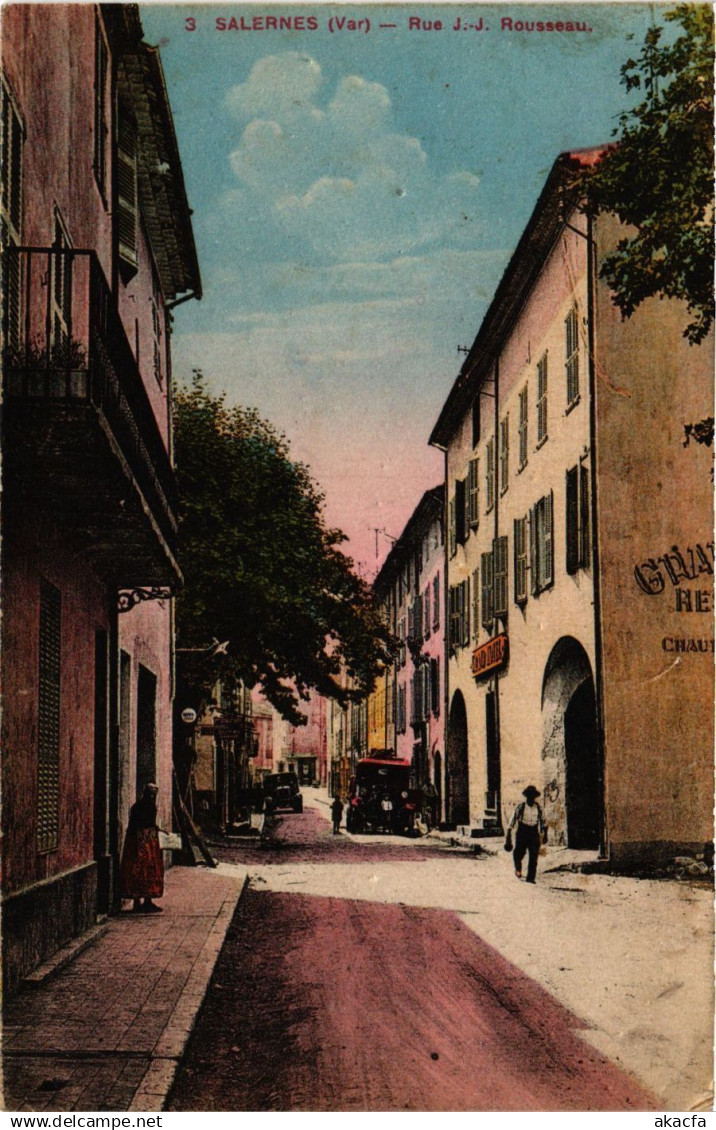 CPA SALERNES - Rue Rousseau (275953)