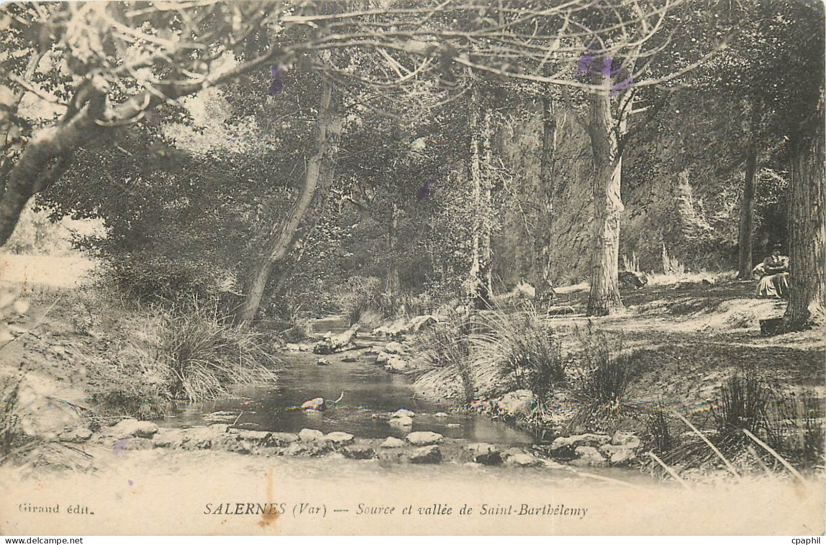 CPA Salernes (Var) Source et Valle de Saint Barthelemy