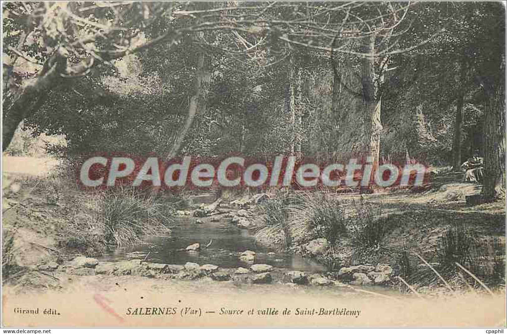 CPA Salernes (Var) Source et Vallee de Saint Barthelemy