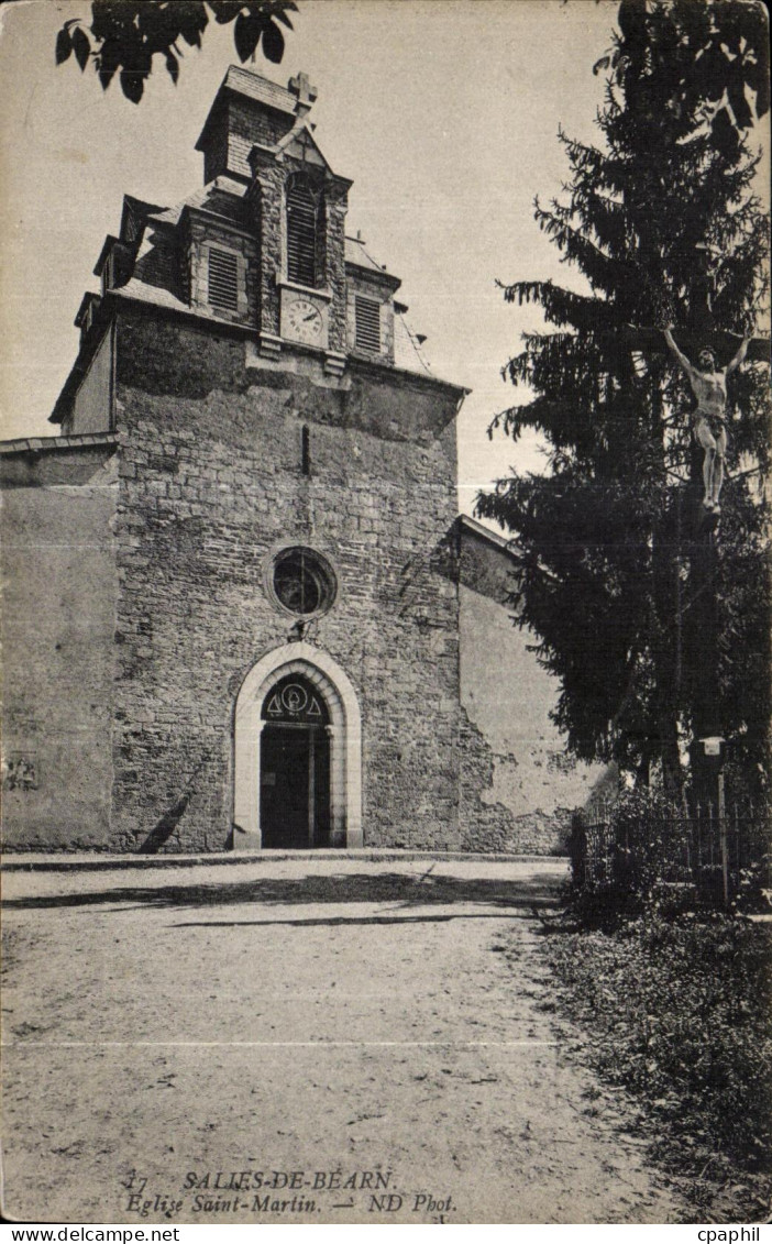 CPA Salies De Bearn Eglise Martin
