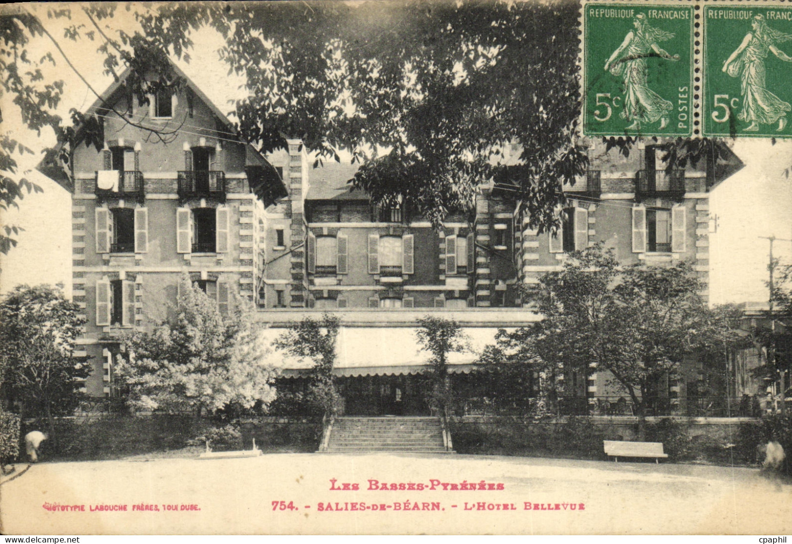 CPA Salies De Bearn L Hotel Bellevue