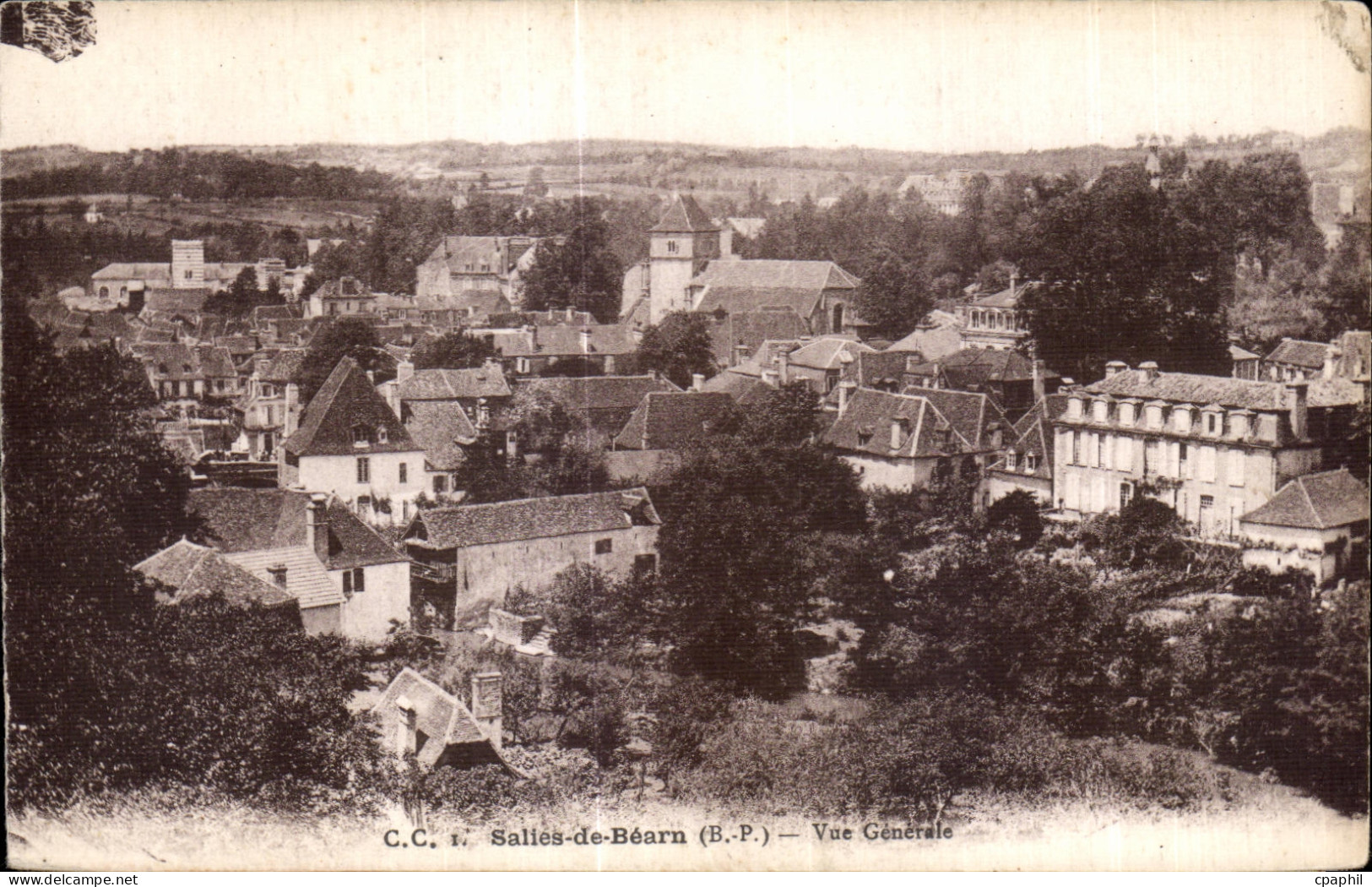 CPA Salies de Bearn Vue generale