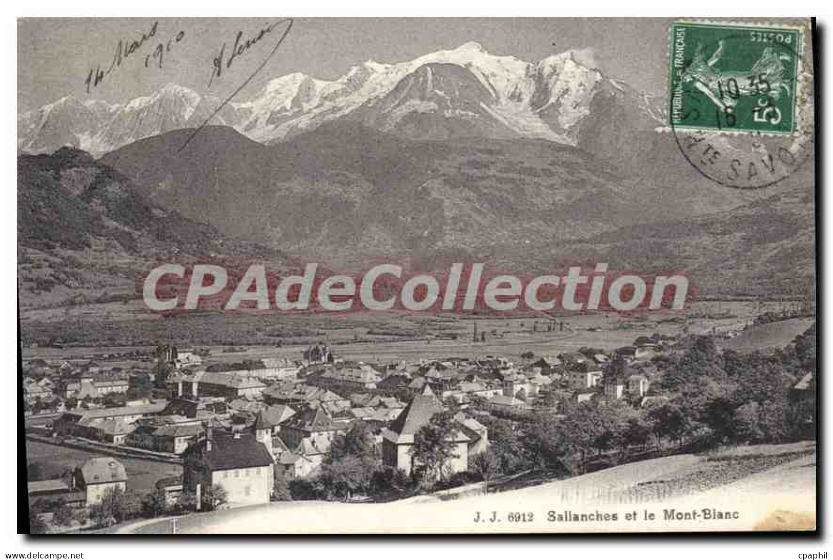 CPA Sallanches Et Le Mont Blanc