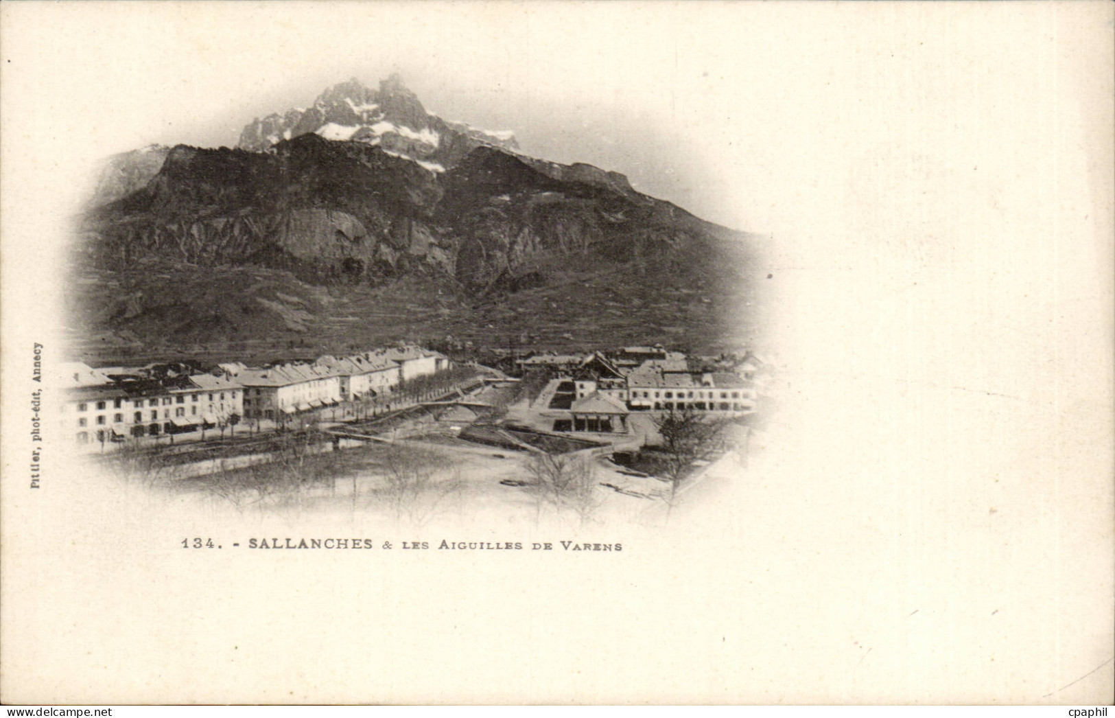 CPA Sallanches et les aiguilles de Varens
