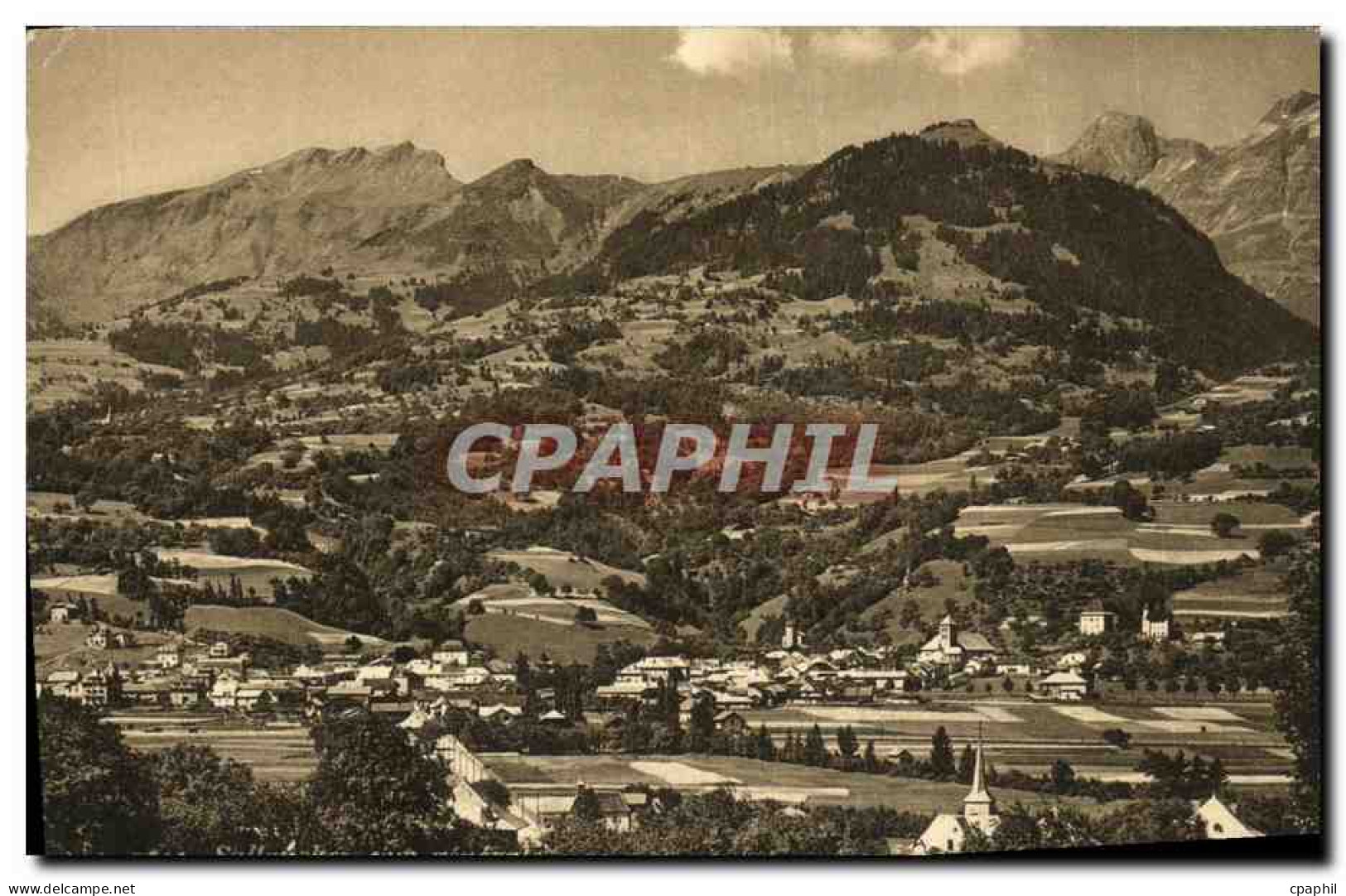 CPA Sallanches Vue generale