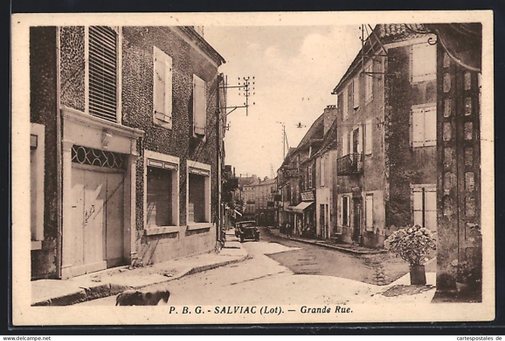 CPA Salviac /Lot, Grande Rue