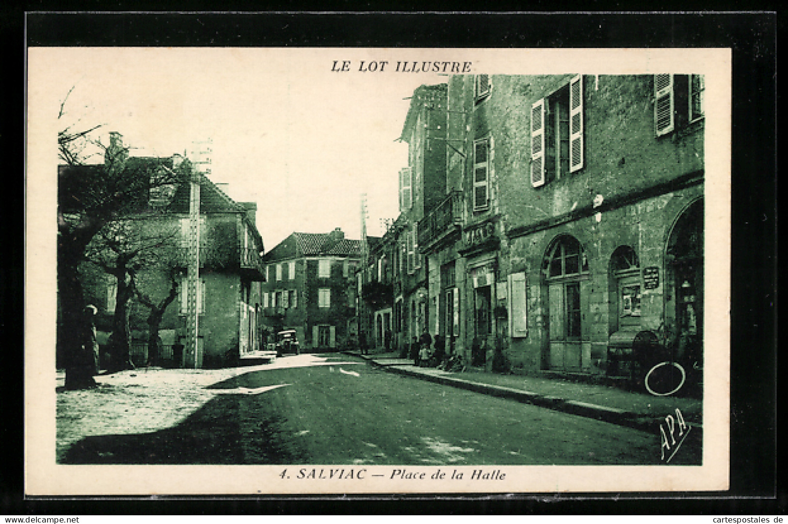 CPA Salviac, Place de la Halle
