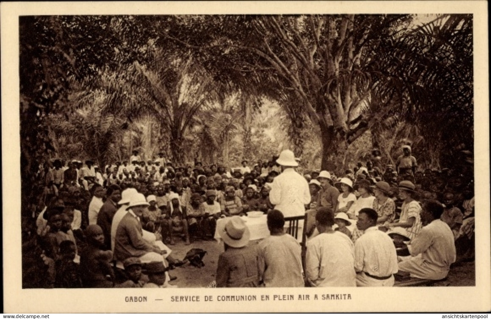 CPA Samkita Gabun, Service de Communion en plein air