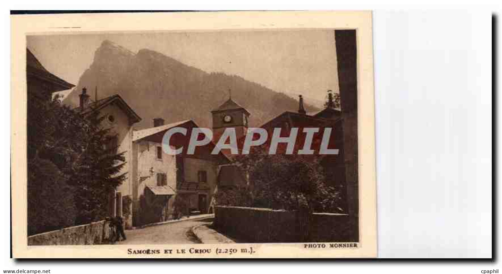 CPA Samoens et le criou
