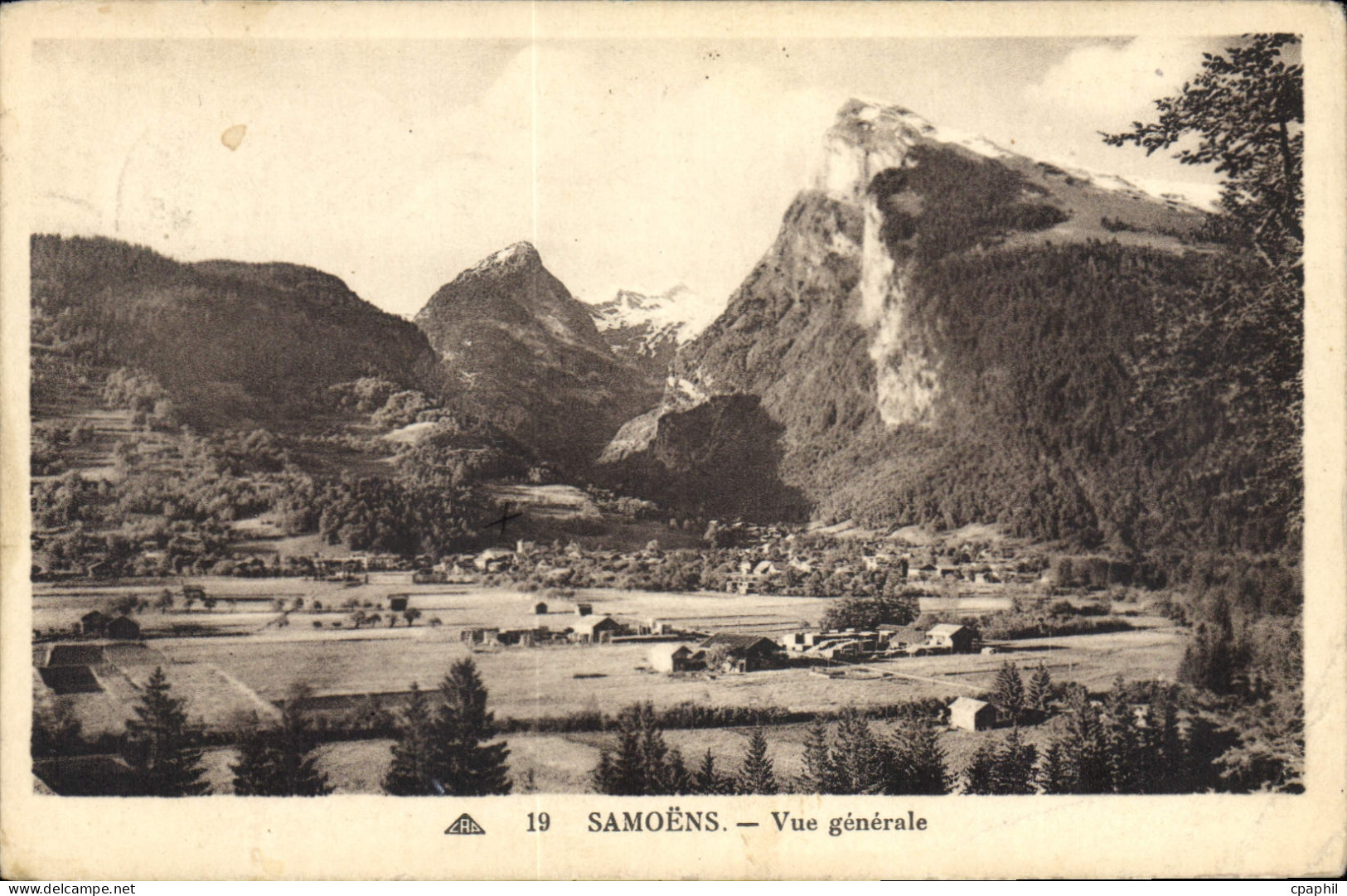 CPA Samoens Vue generale