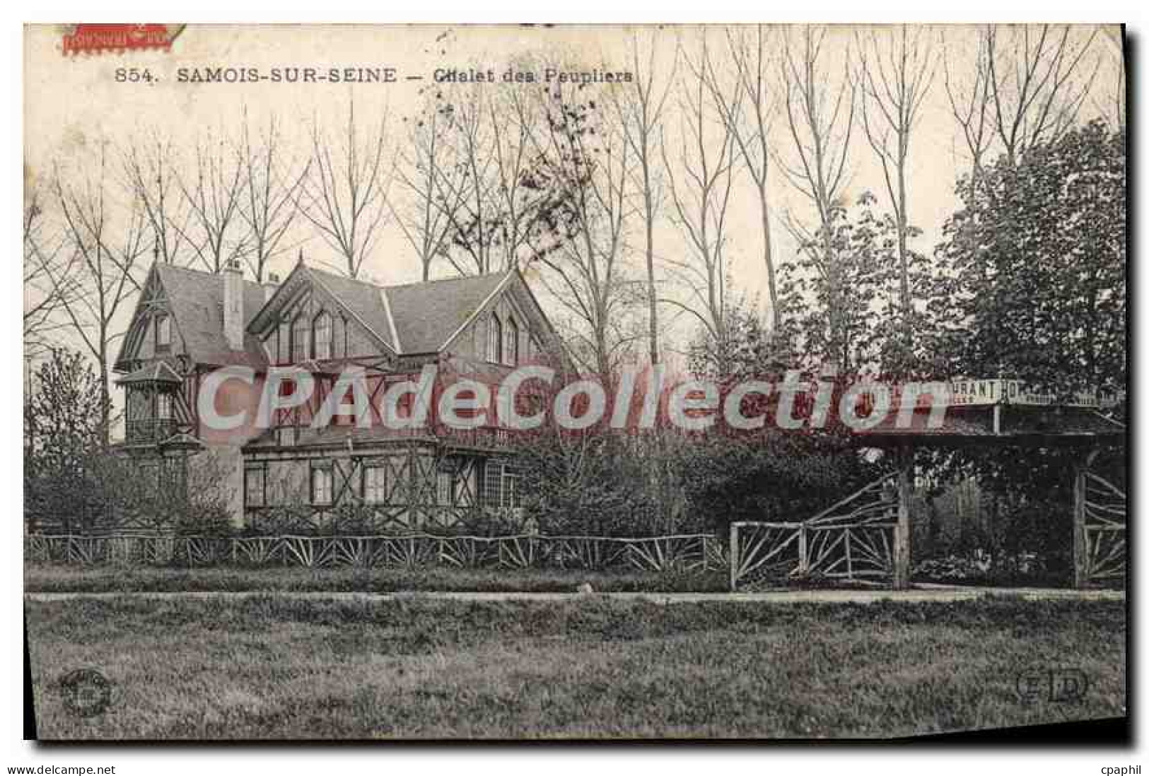 CPA Samois sur Mer Chalet des Peupliers