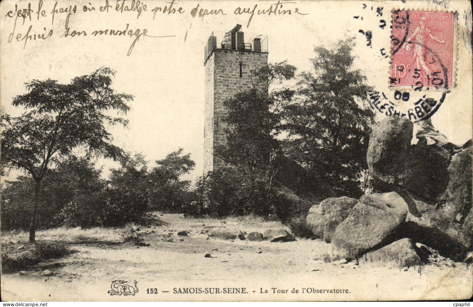 CPA Samois Sur Seine La Tour de L'Observatoire