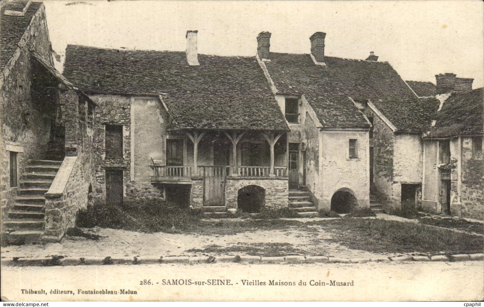 CPA Samois Sur Seine Vieilles Maisons du Coin Musard