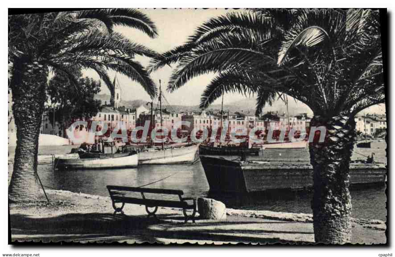 CPA Sanary sur mer un coin du port