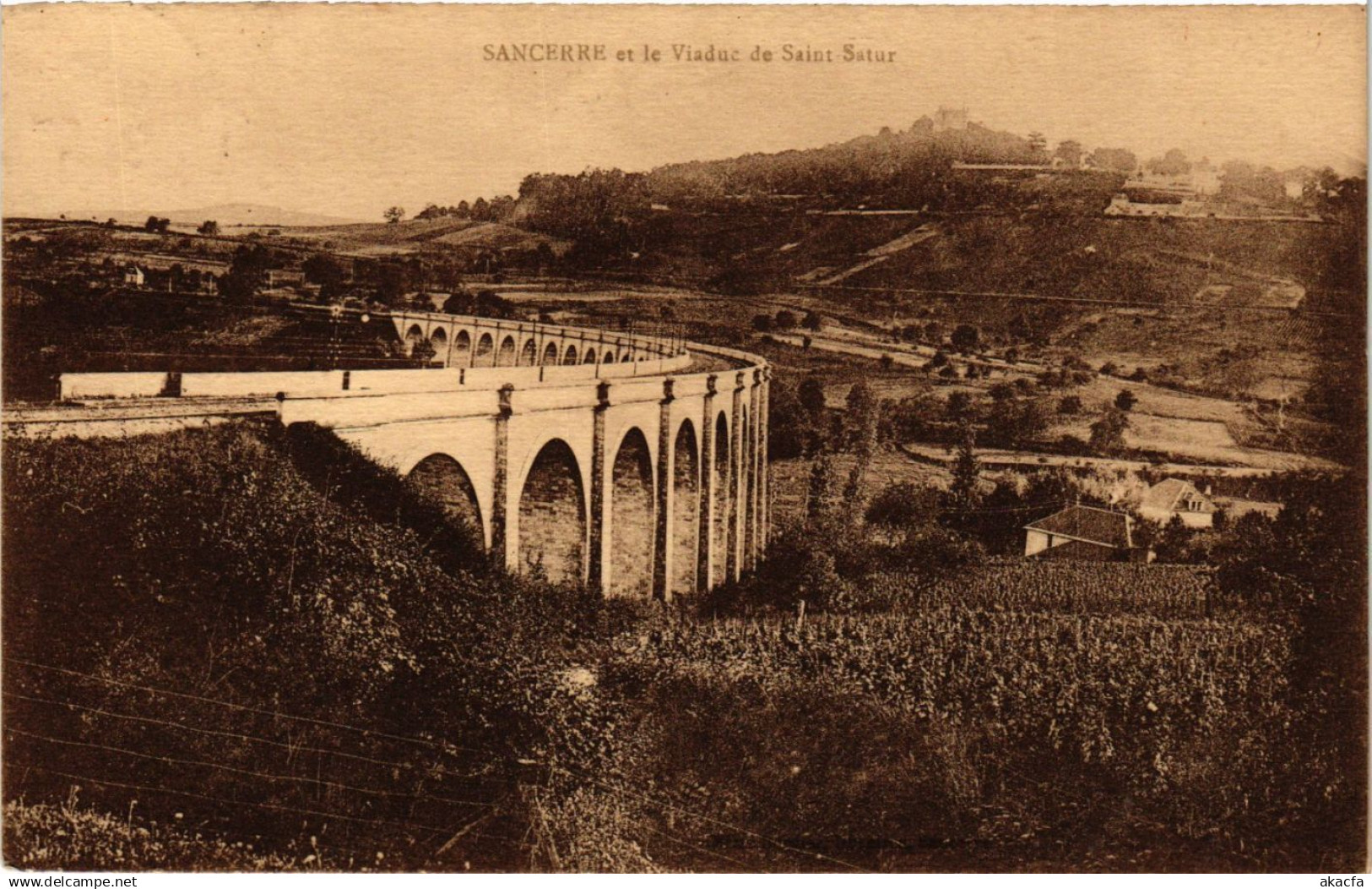 CPA SANCERRE - SANCERRE et le Viaduc de St-SATUR (634811)