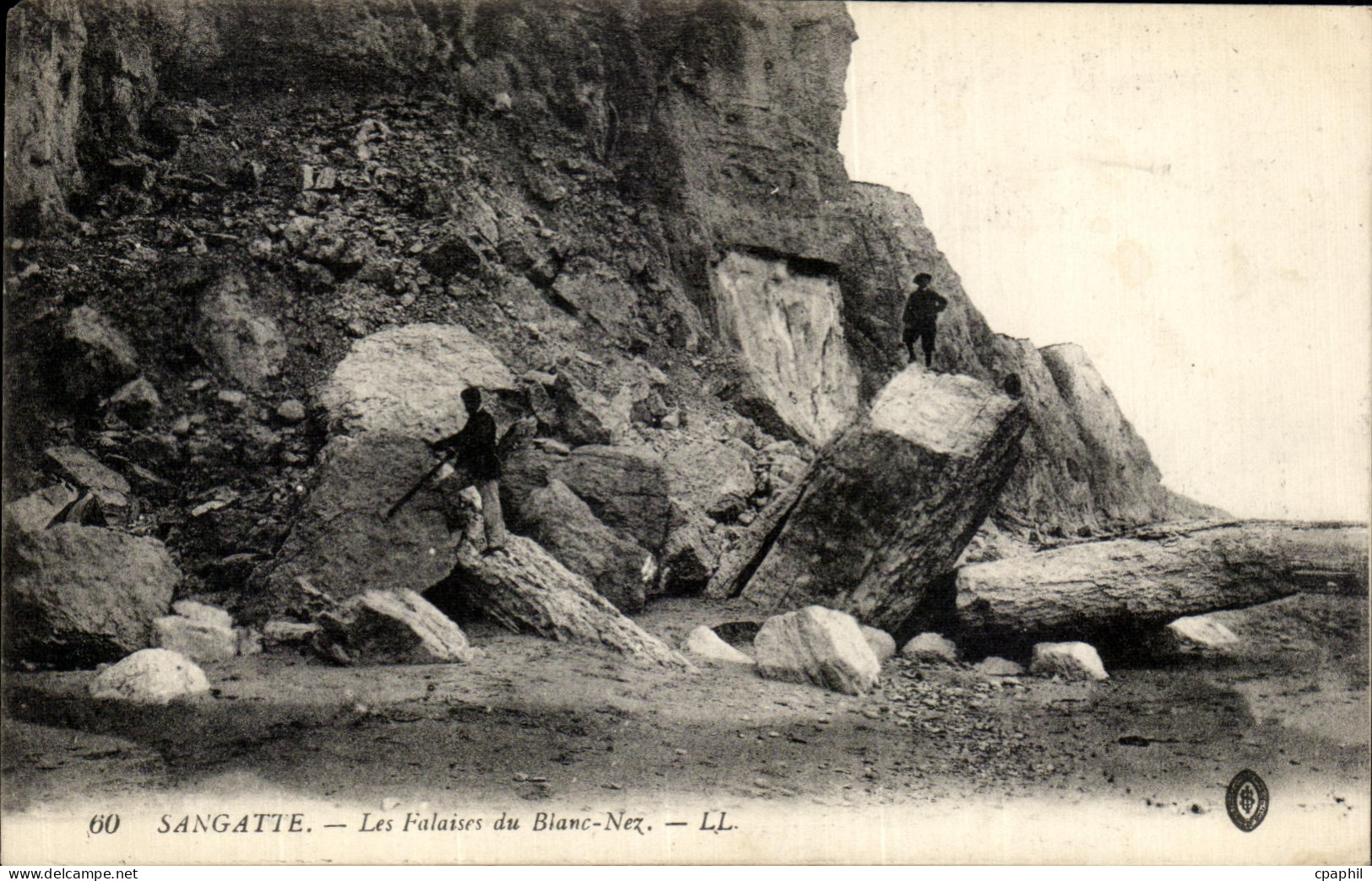 CPA Sangatte Les Falaise du Blanc Nez