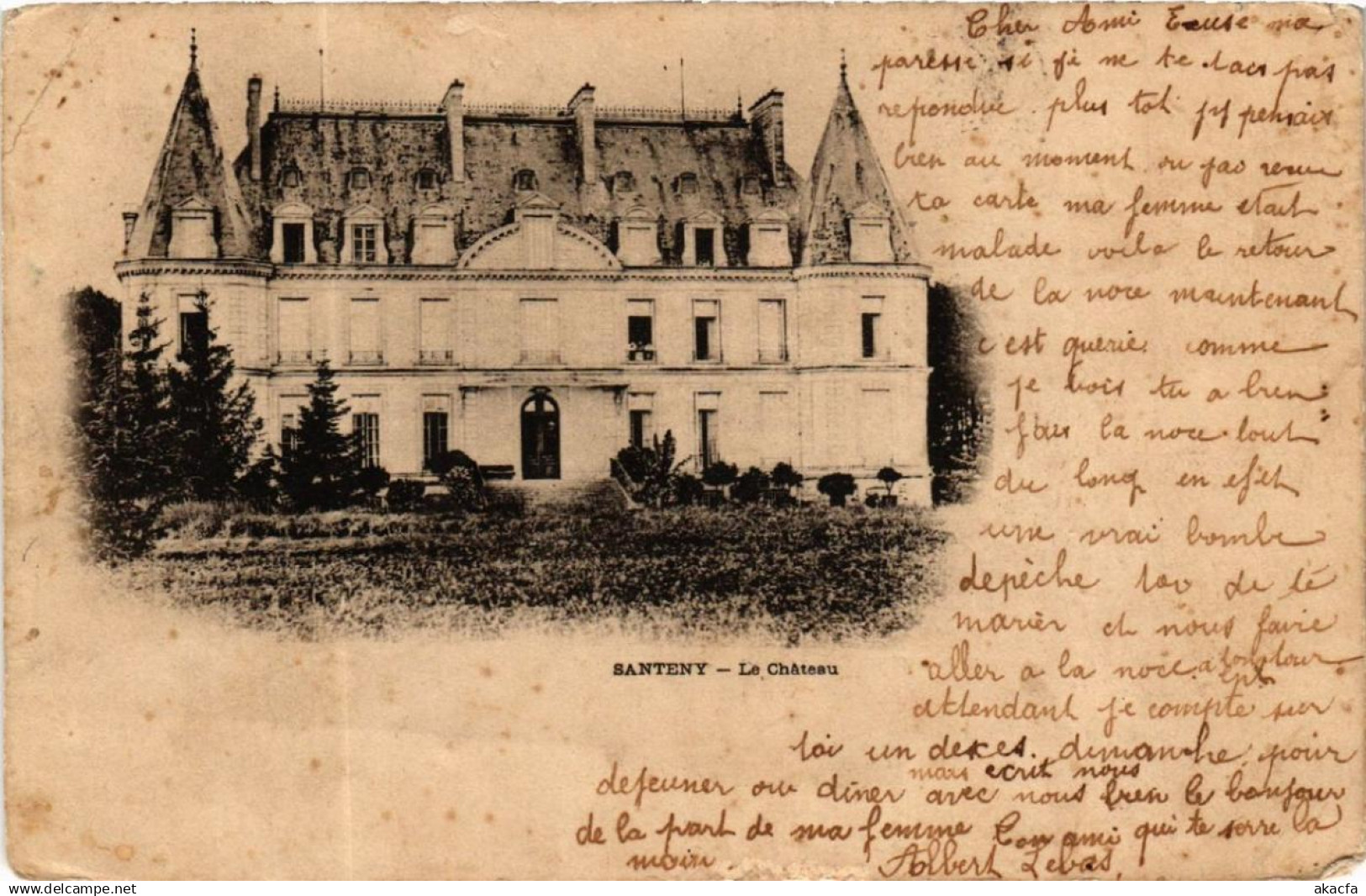 CPA SANTENY Le Chateau (600329)