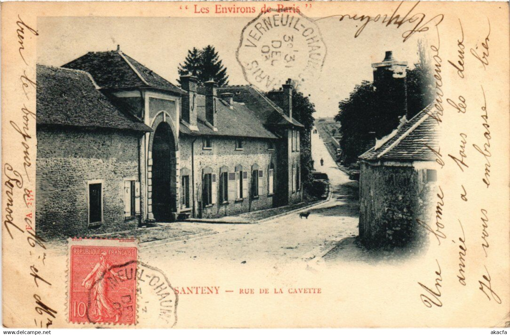CPA Santeny Rue de La Cavette FRANCE (1339657)