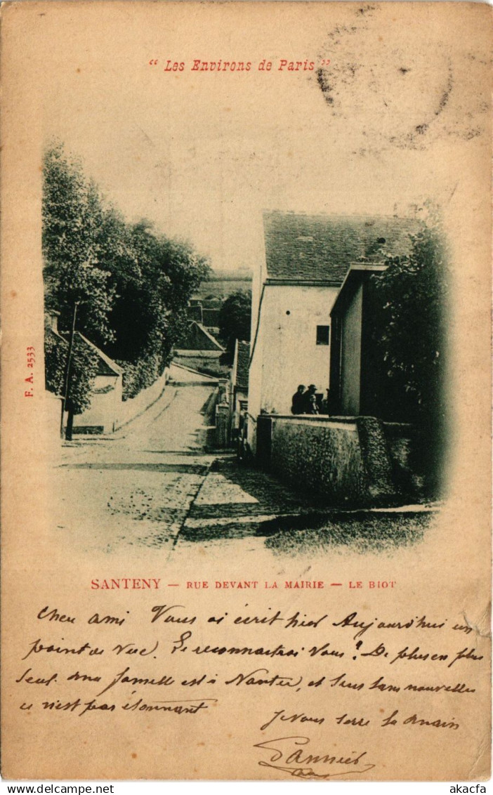 CPA Santeny - Rue Devant la Mairie (274945)