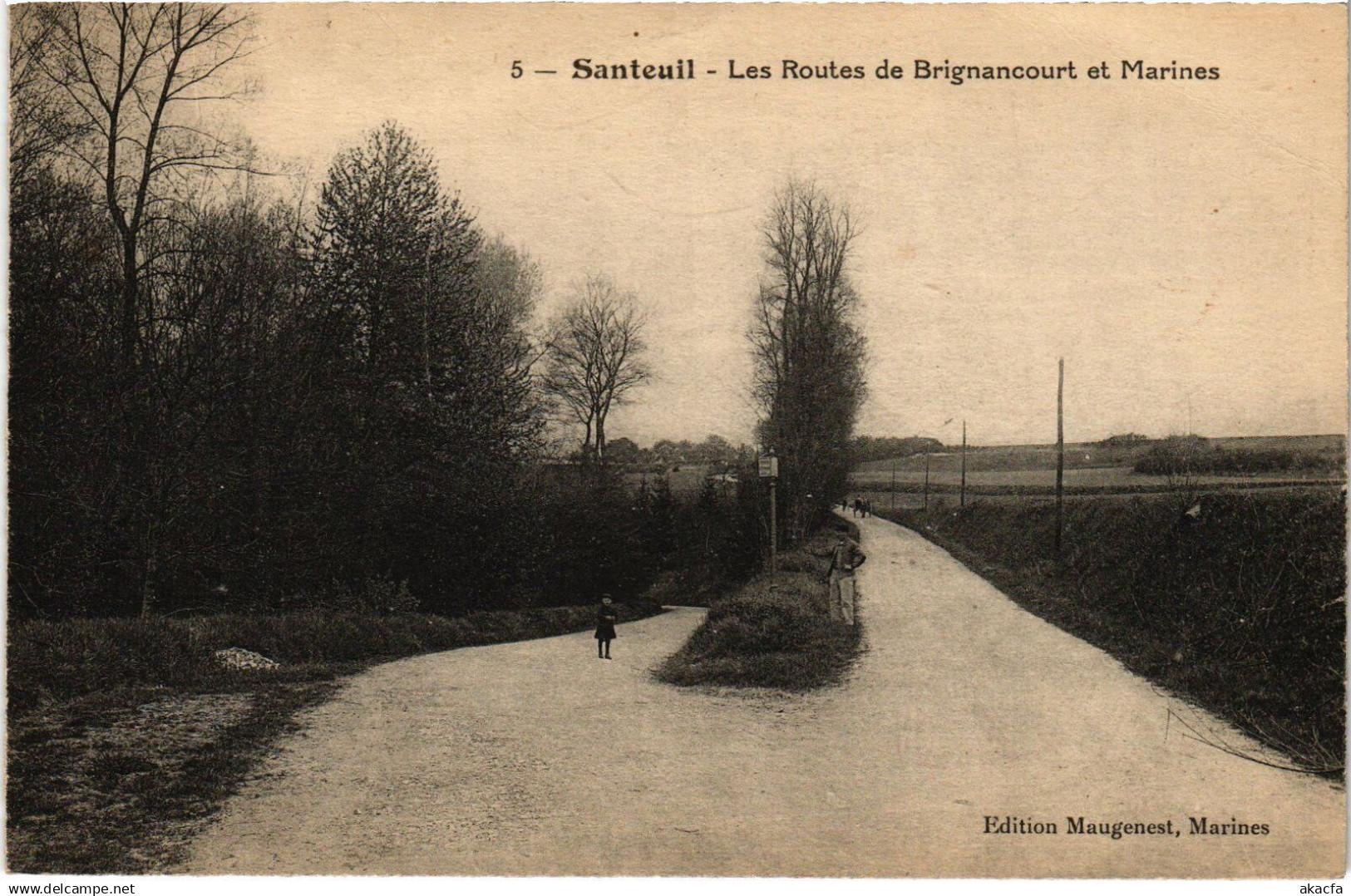 CPA Santeuil Les Routes de Brignancourt FRANCE (1330005)