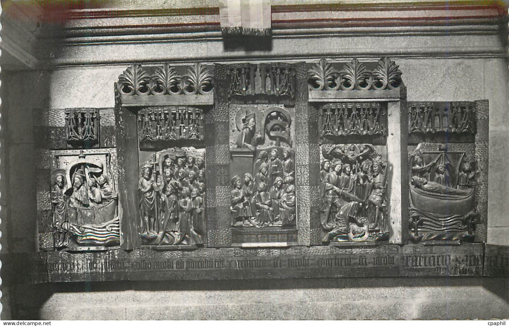 CPA Santiago de Compostela Catedral Haut relief