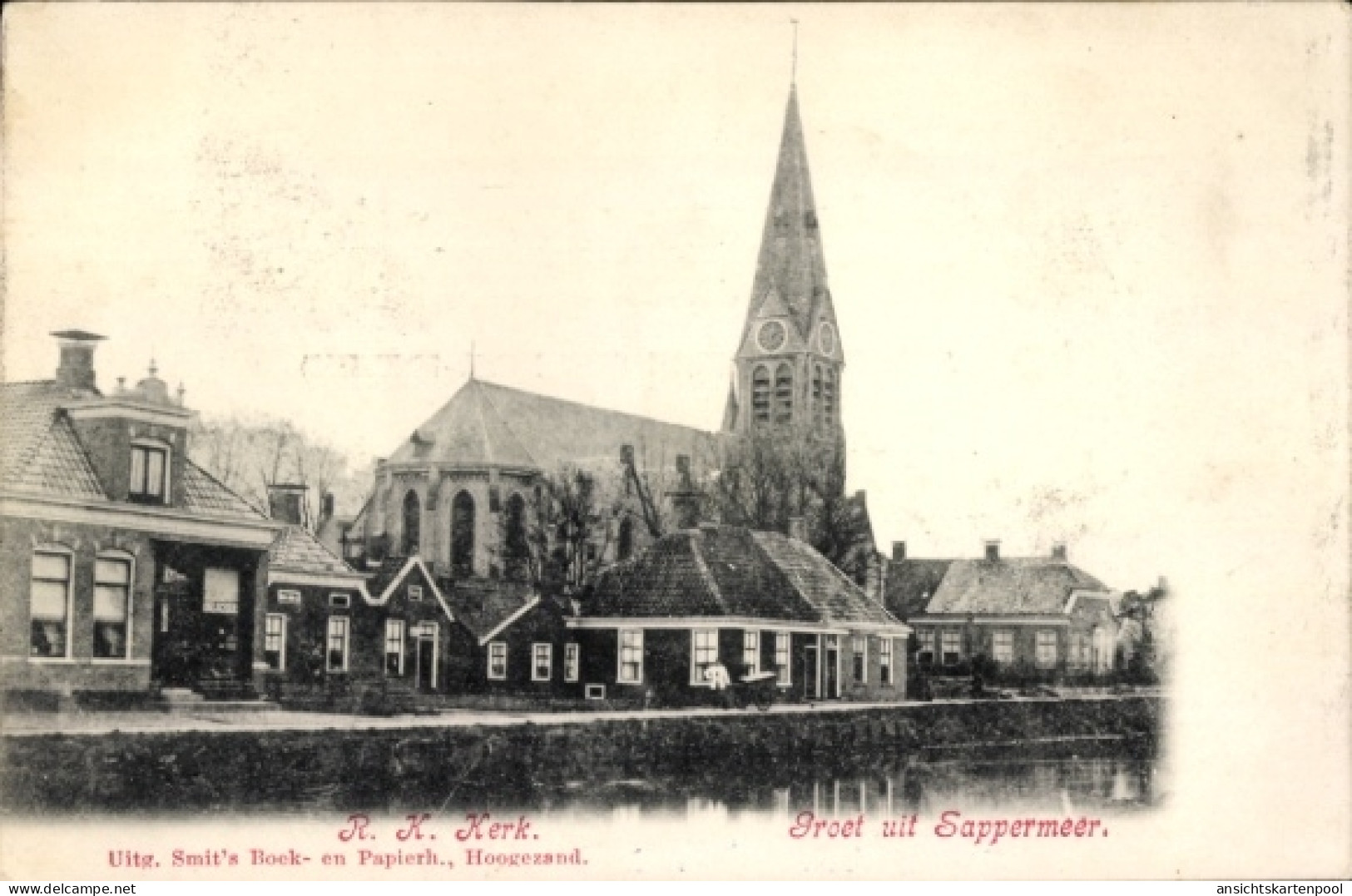 CPA Sappemeer Groningen Niederlande, römisch-katholische Kirche
