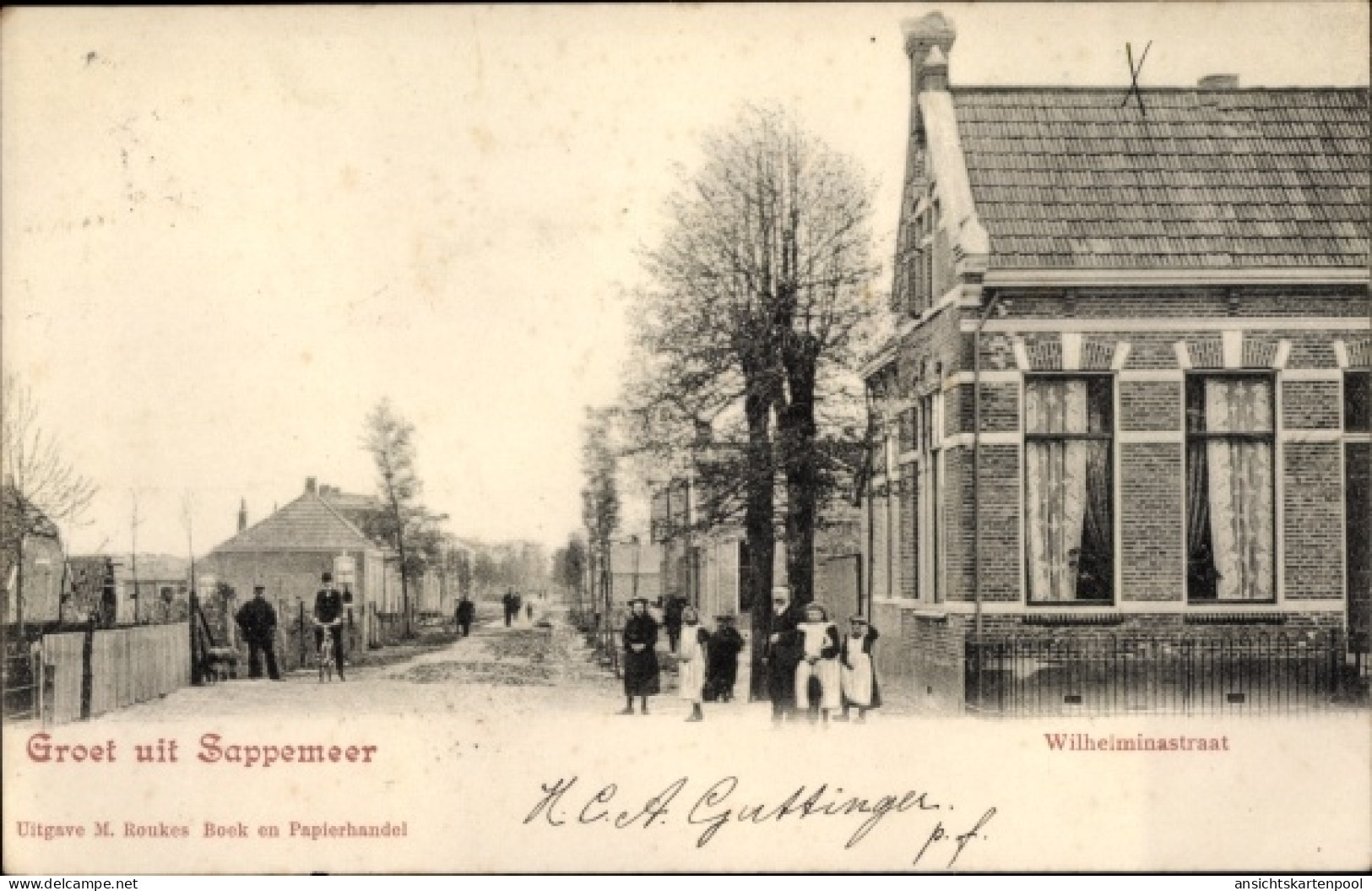 CPA Sappemeer Groningen Niederlande, Wilhelminastraat