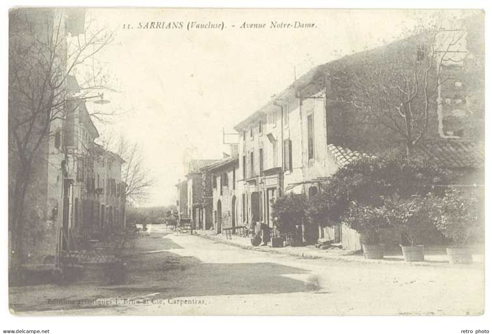 Cpa Sarrians - Avenue Notre-Dame