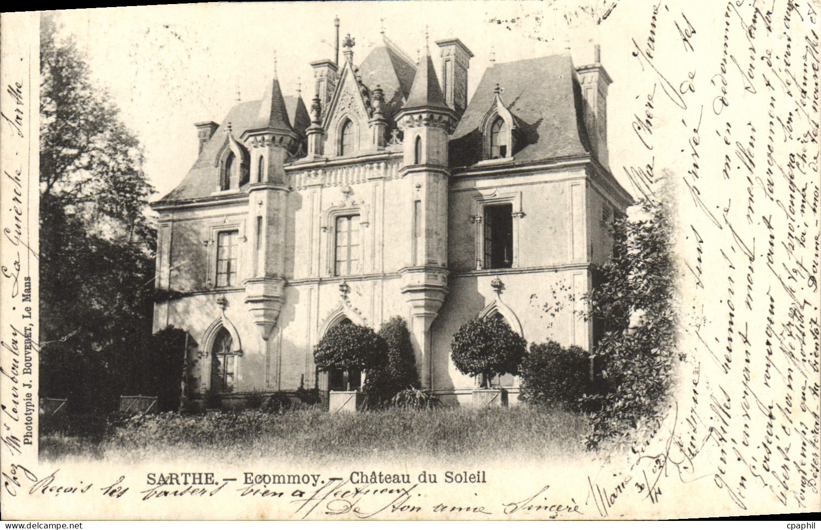 CPA Sarthe Ecommoy Chateau Du Soleil