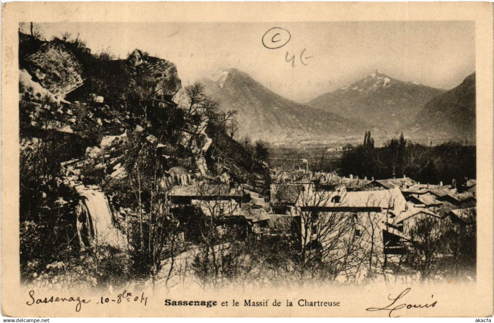 CPA SASSENAGE - SASSENAGE et le Massif de la CHARTREUSE (489652)