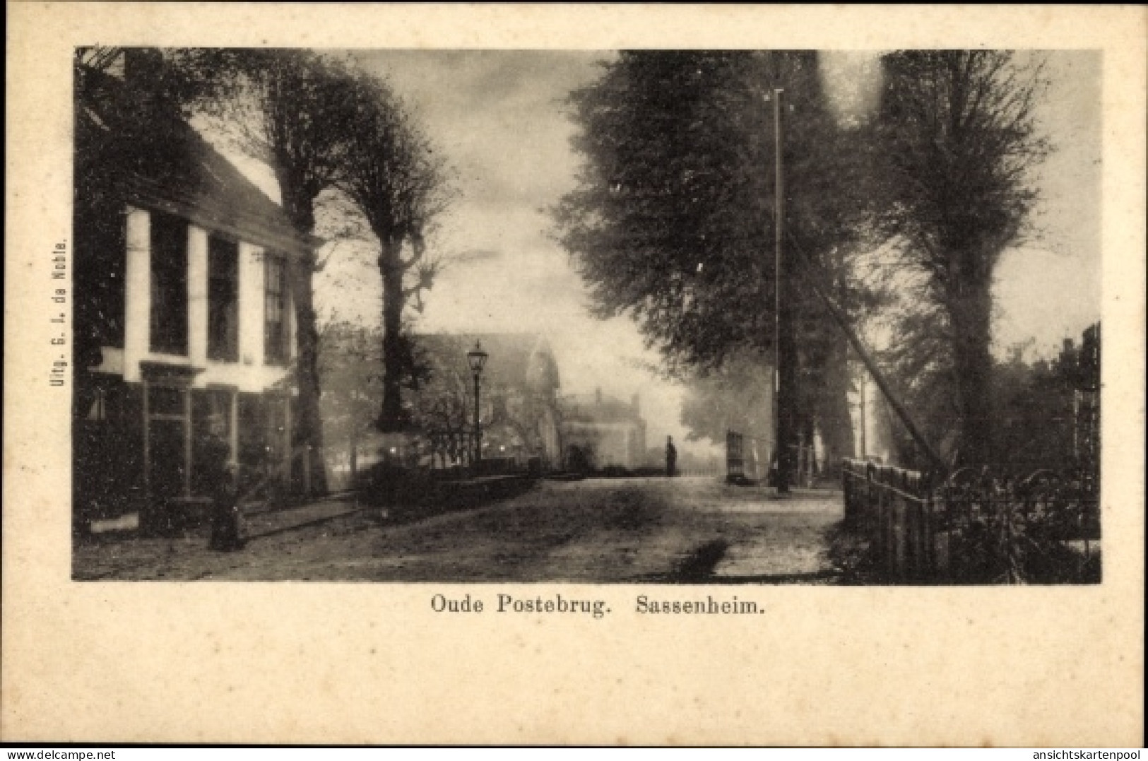 CPA Sassenheim Südholland, Oude Postebrug