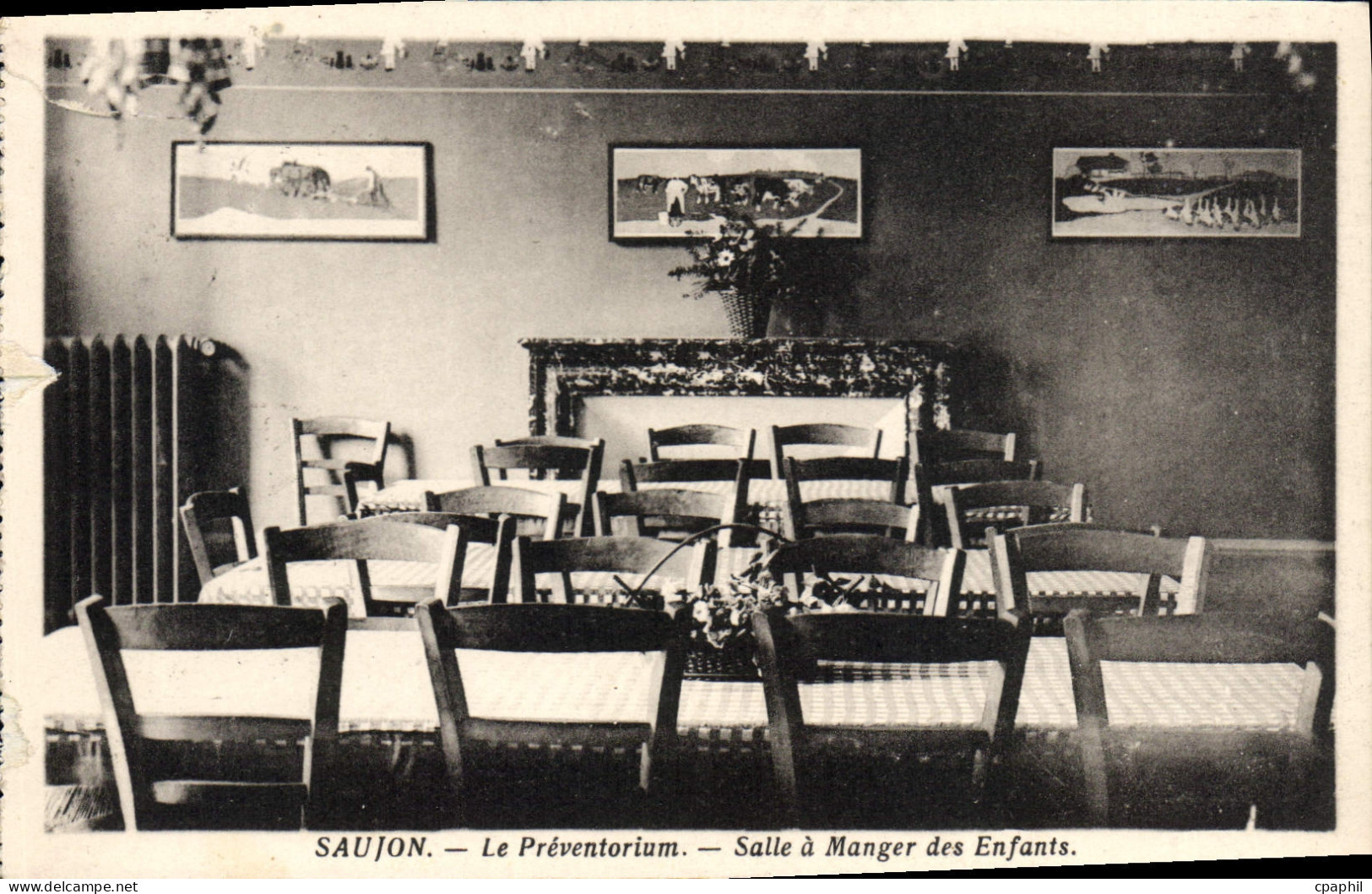 CPA Saujon Le Preventorium Salle A Manger Des Enfants
