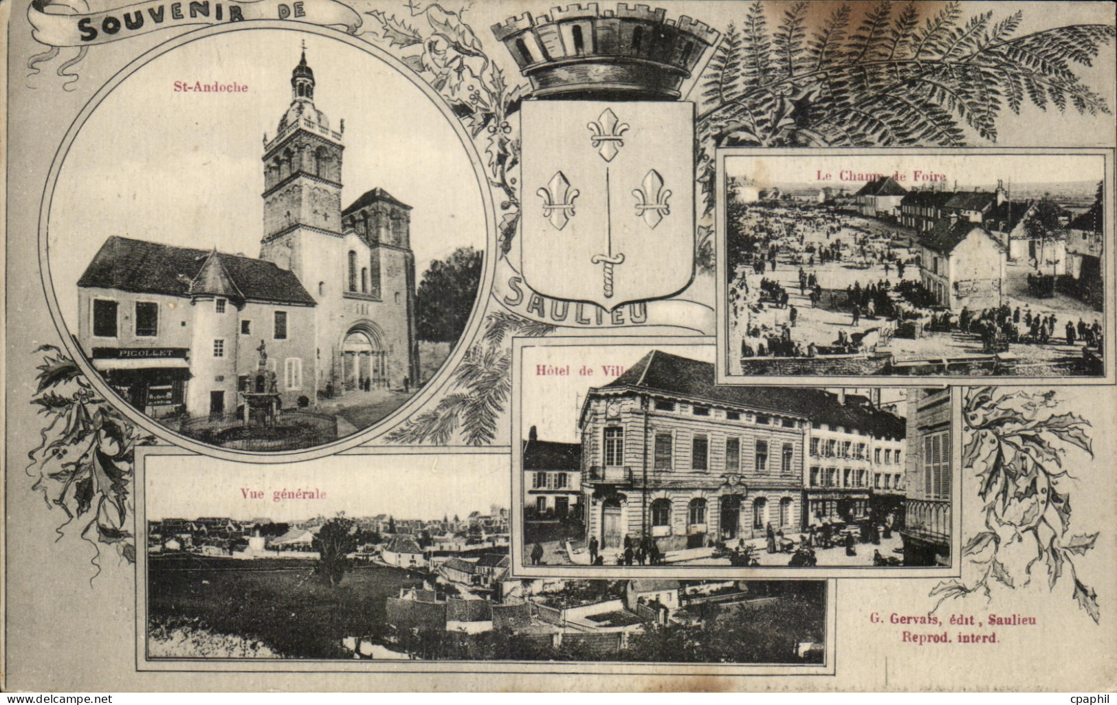 CPA Saulieu St Andoche Vue generale