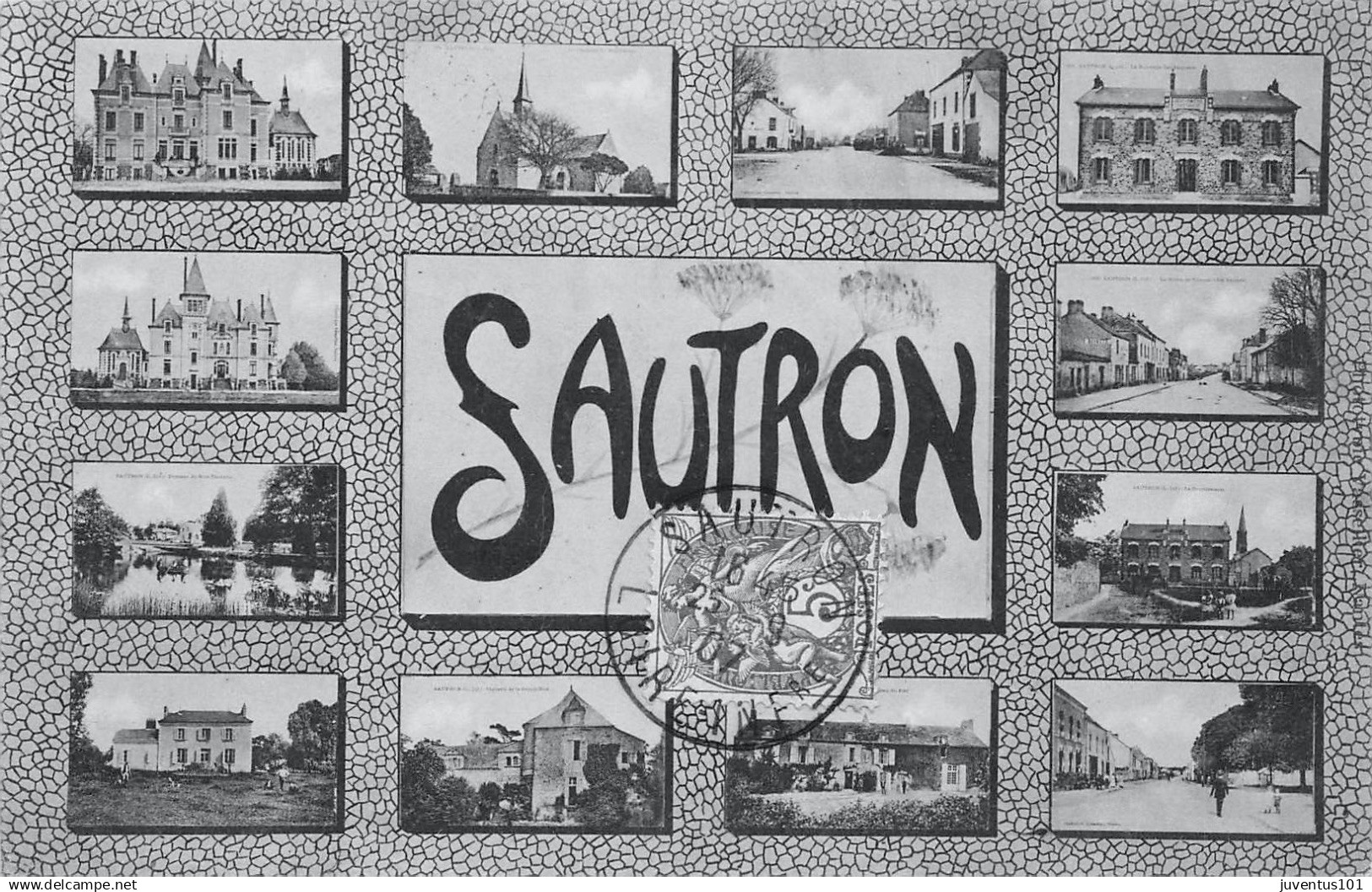 CPA Sautron-Multivues-Timbre         L4001