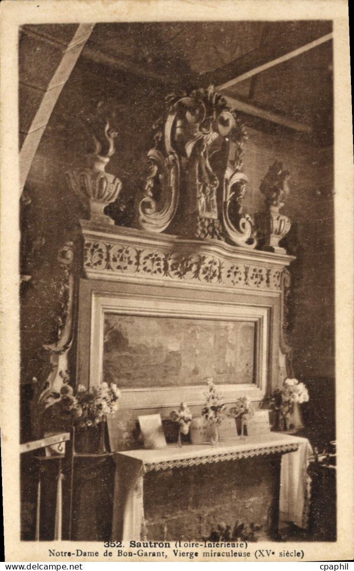 CPA Sautron Notre Dame de Bon Garant Vierge miraculeuse