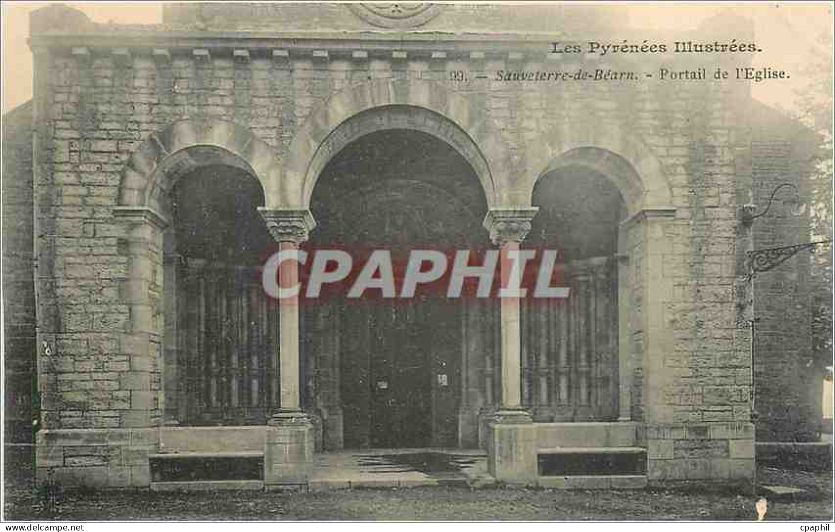 CPA Sauveterre de Bearn Portail de l'Eglise