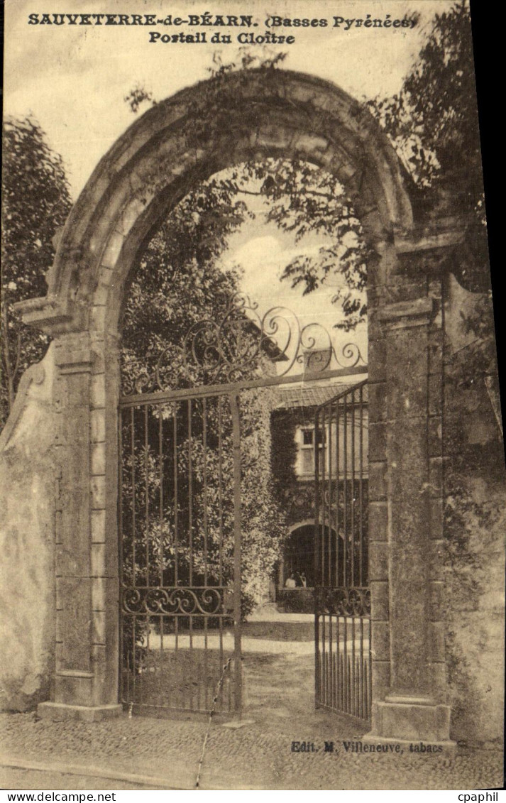 CPA Sauveterre De Bearn Portail Du Cloitre