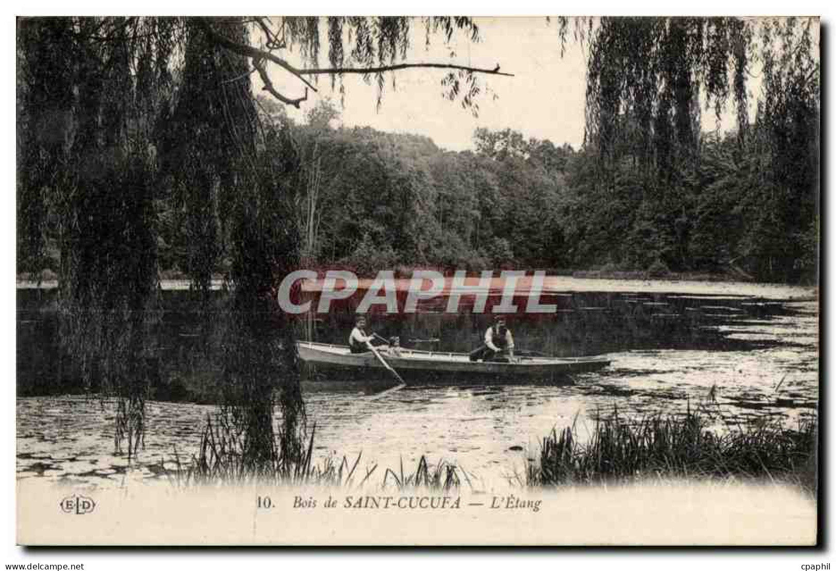 CPA Sceaux Bois De Cucufa L Etang Barque