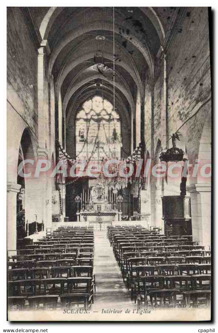 CPA Sceaux Interieur de l'Eglise