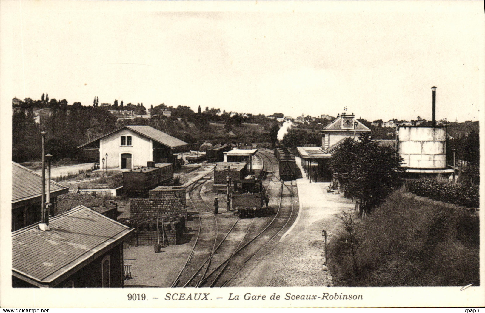 CPA Sceaux La Gare de Sceaux Robinson Train