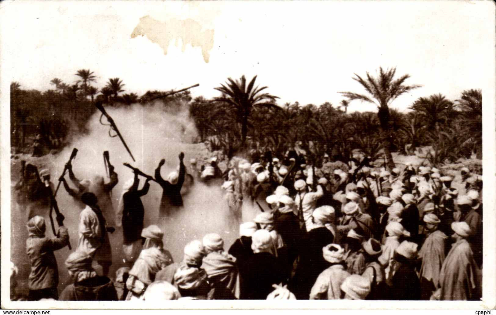 CPA Scenes et Types Fantasia Algerie