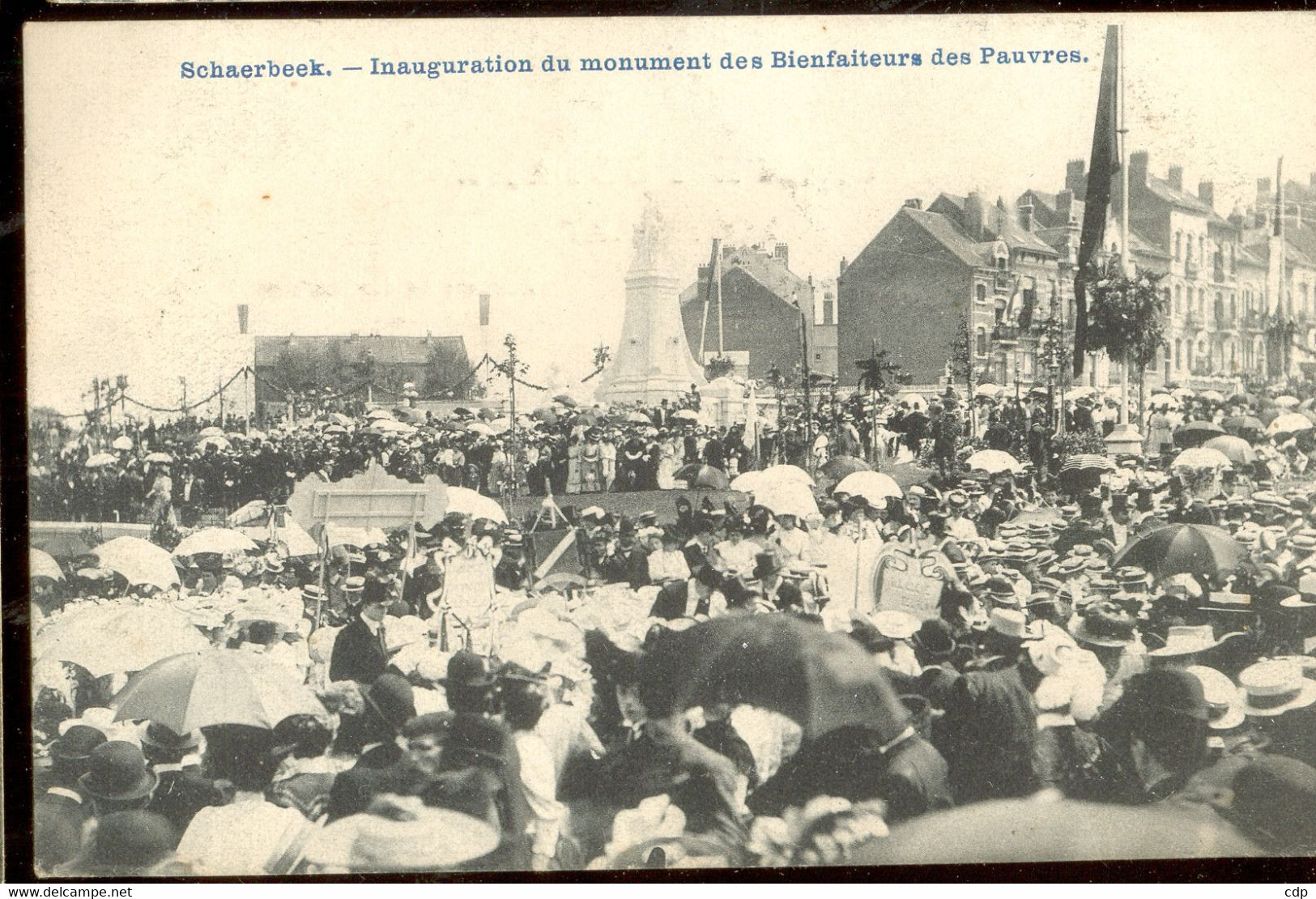 cpa schaerbeek   cortége   1907