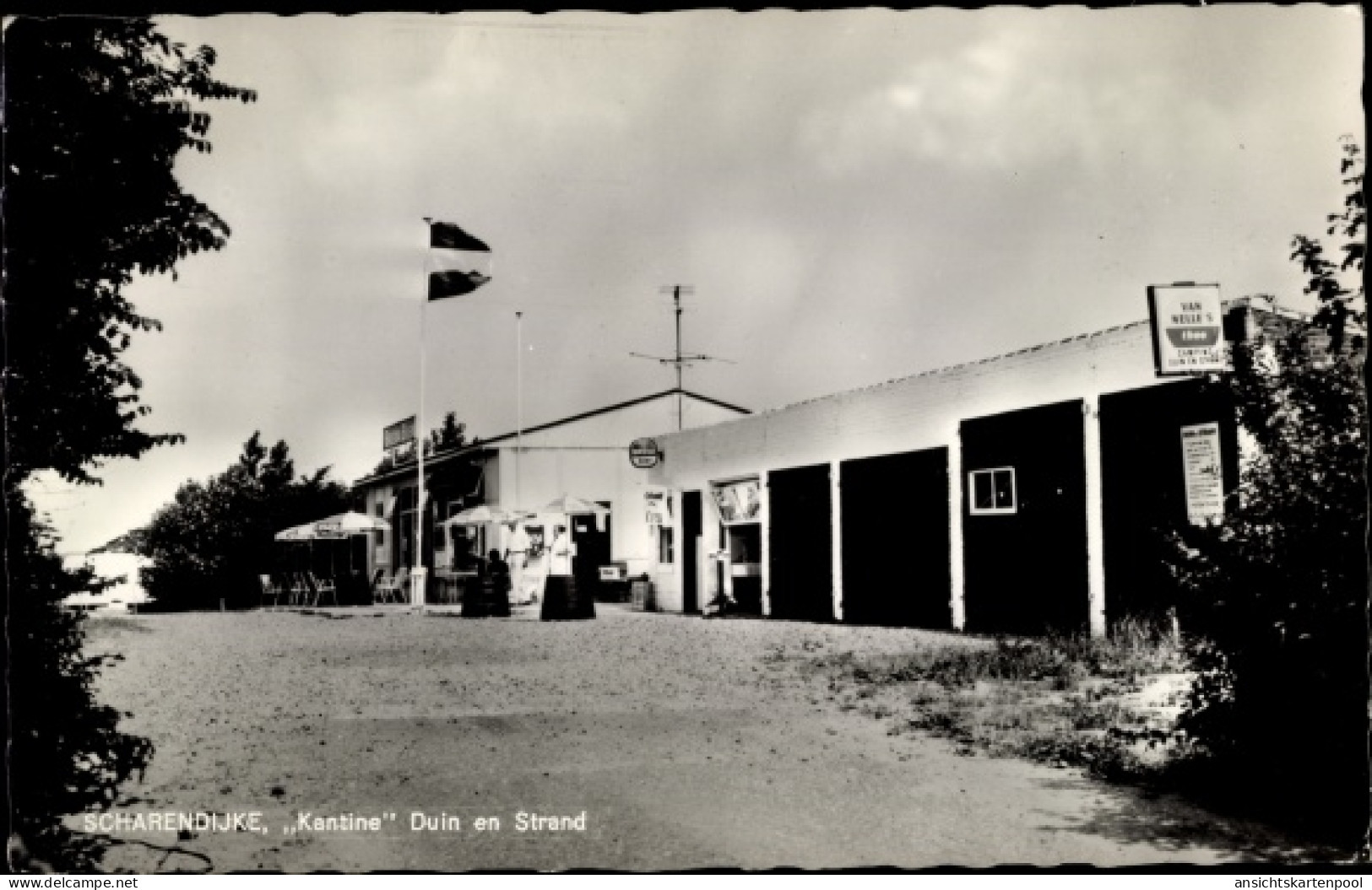 CPA Scharendijke Zeeland Niederlande, Kantine, Duin en Strand