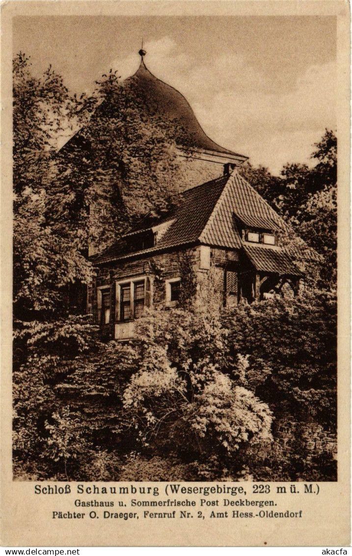 CPA Schloss SCHAUMBURG Wesergebirde (865012)