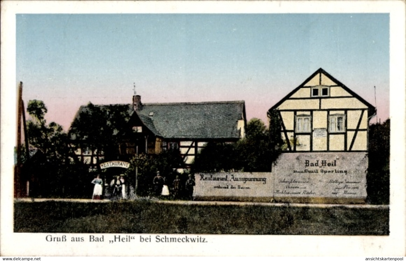 CPA Schmeckwitz Oberlausitz, Bad Heil, Restaurant