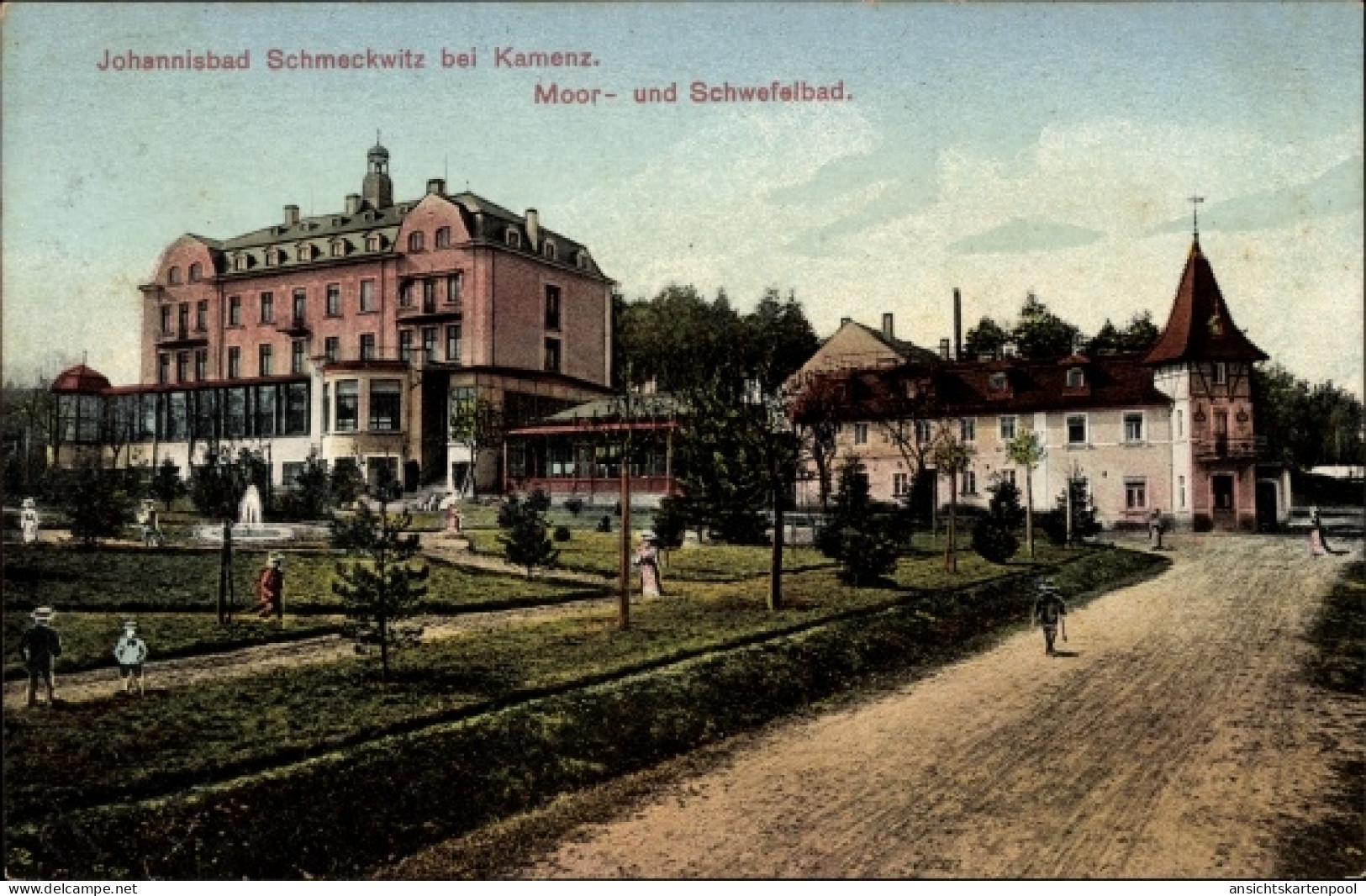 CPA Schmeckwitz Oberlausitz, Johannisbad, Außenansicht